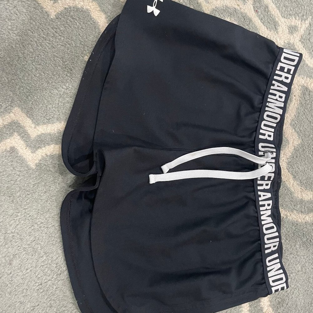 Under Armour black athletic shorts - Girls YXL